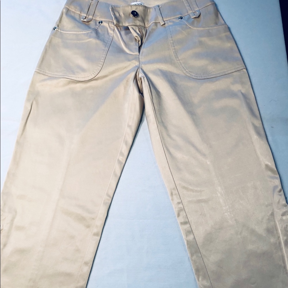 Satin Cropped Pants